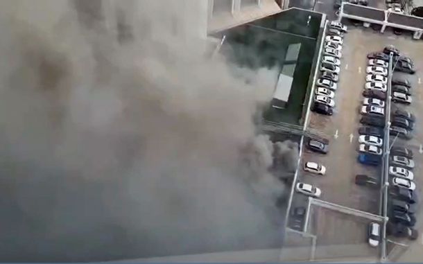 Incendio en el Hotel Sheraton de Retiro.