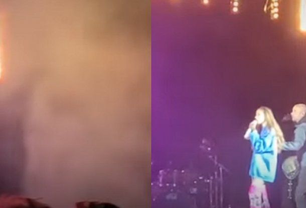 Incendio en un recital de Tini Stoessel