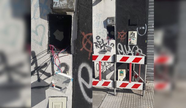 Se aprovechan de la cuarentena y rompen medidores de luz para robar locales