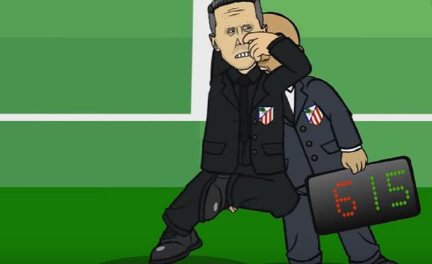 Mirá la disparatada parodia animada española al Cholo Simeone