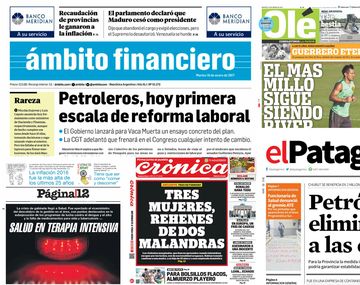 Tapas de diarios del 10 de enero de 2017