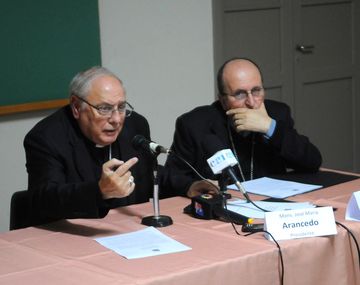 Monseñores José María Arancedo y Mario Cargnello