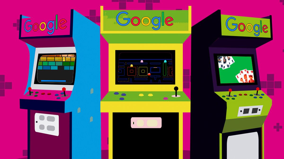 Google, Juegos gratis y sin internet, Offline, Online, En línea, Doodle, Pac-man, Tetris, Pacman, Dinosaurio, Buscaminas, Solitario, Snake, T-Rex