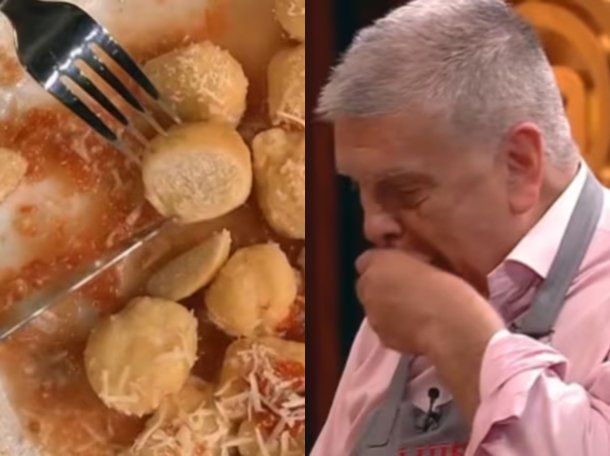 El insólito momento de Luis Ventura en MasterChef: confundió la harina y escupió sus ñoquis