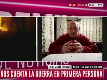 José María, jubilado argentino en Ucrania: Destruyeron todos los aeropuertos en 15 minutos