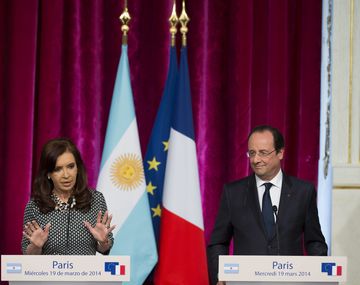 CFK agradeció el apoyo de Francia con el Club de París