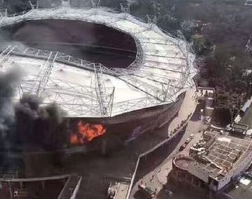 Se incendió el estadio del Shanghai Shenua