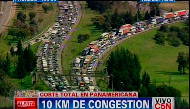 Gendarmería desalojó el corte en Panamericana y ruta 197