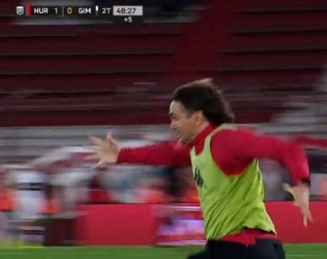 La locura de Diego Martínez tras el triunfo de Huracán