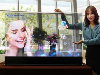 Conocé la increíble pantalla transparente de Samsung
