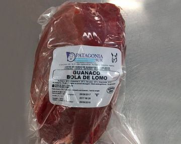 Carne de guanaco lista para vender