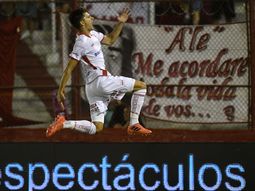 Ignacio Pussetto celebrando el gol de la victoria Ignacio Pussetto celebrando el gol de la victoria