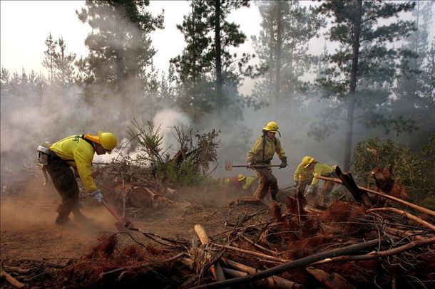 Incendio en Chile