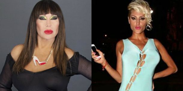 Moria Casán y Vicky Xipolitakis cenaron juntas en Palermo