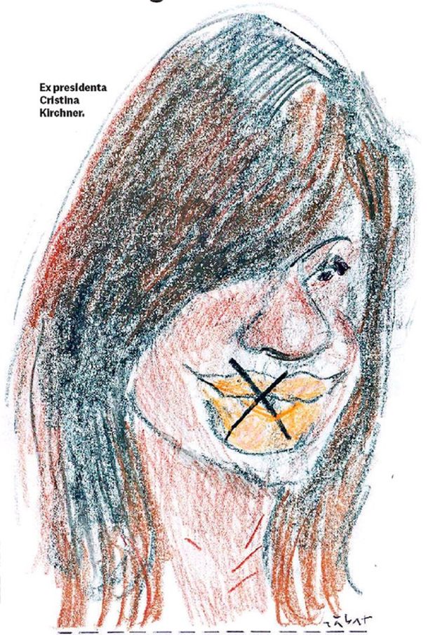 Cristina Kirchner por Menchi Sabat