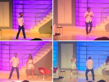 El alocado baile de Pedro Alfonso en el teatro