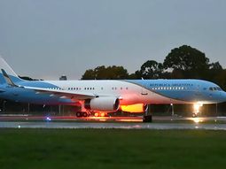 El video de la maniobra del nuevo avión presidencial en Aeroparque