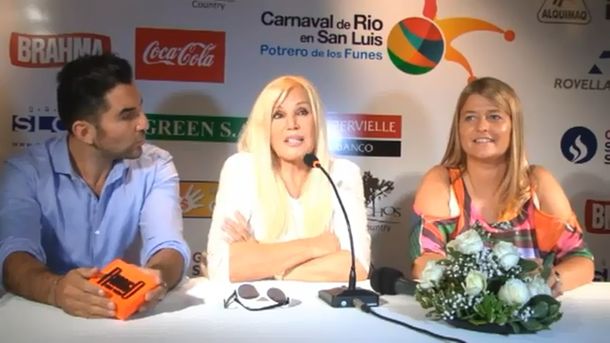 Carnaval de Río en San Luis - Conferencia de Prensa Susana Giménez