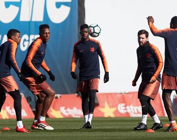 El video en el que Messi deja en ridículo a varios de sus compañeros en una práctica