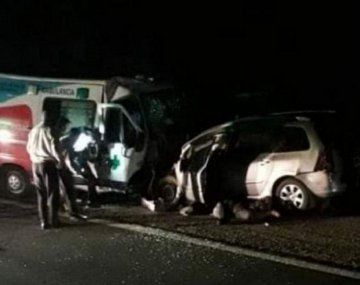 Tragedia en La Rioja: nueve muertos por un choque frontal entre un auto y una ambulancia