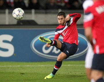 El belga se despidió del Lille con tres goles en media hora