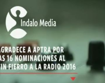 Indalo Media agradece a APTRA por los 16 nominados al Martín Fierro de Radio
