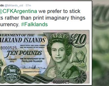 Kelpers se burlan del nuevo billete por Malvinas