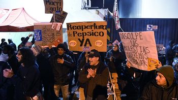 Protesta en la puerta de Pepsico Protesta en la puerta de Pepsico