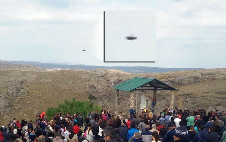 Una mujer dice haber visto un Ovni en la celebración de la Virgen de la Cobrera.
