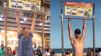 el desafio de la barra que es furor en mar del plata: ¿prueba real o estafa? el desafio de la barra que es furor en mar del plata: ¿prueba real o estafa?