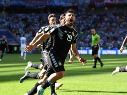 Gol de Agüero en Argentuina vs Isandia - Crédito:&nbsp;fifa.com