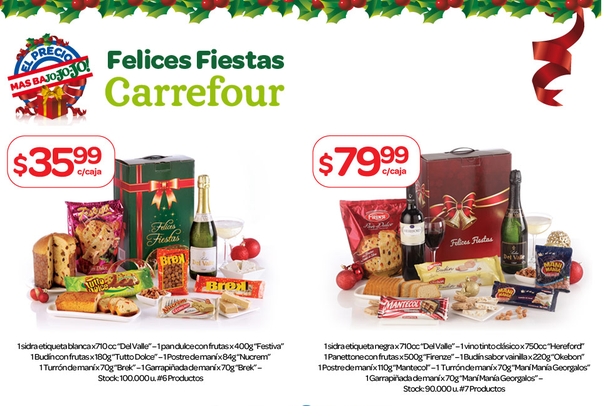 Las canastas navideñas copan los súper con todos los precios