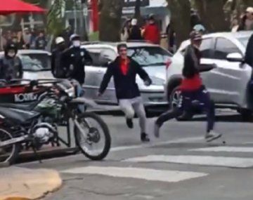 Batalla campal en Quilmes: piñas y piedrazos entre grupos de estudiantes