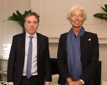Nicolás Dujovne y Christine Lagarde