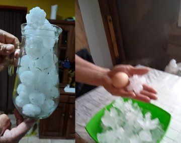 Las primeras fotos y videos del granizo en la provincia de Buenos Aires