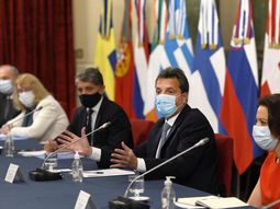 Sergio Massa recibió en Diputados a los embajadores de la UE