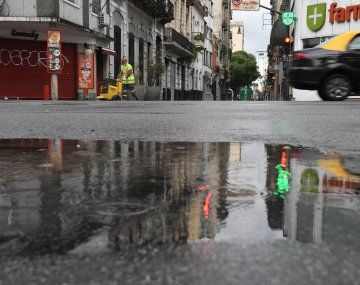 La temperatura bajó 10 grados respecto a este sábado en el AMBA tras las lluvias