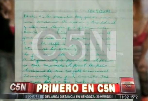 La carta de Chavito, uno de los acusado del crimen de Melina: Si me mandan al penal me mato