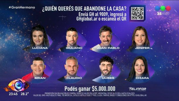 Cómo votar gratis al nominado que querés que se vaya este domingo en Gran Hermano 2025