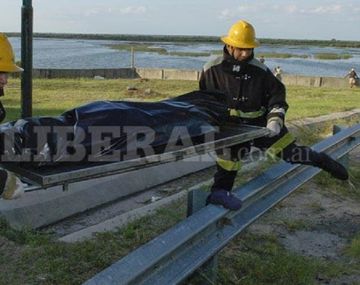 El cuerpo sin vida de Juan Jiménez es retirado del dique Los Quiroga