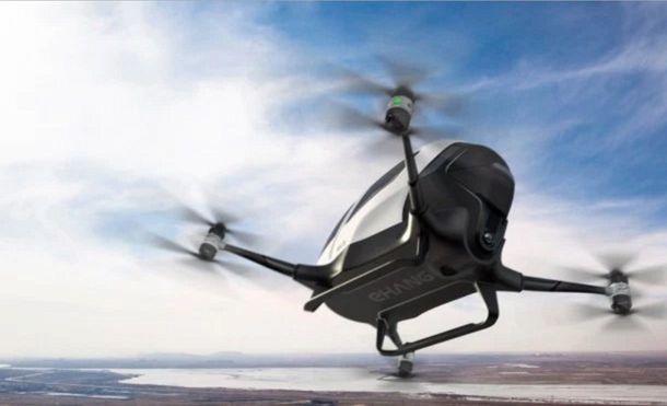 ¿Cómo sería el primer drone capaz de transportar a una persona?