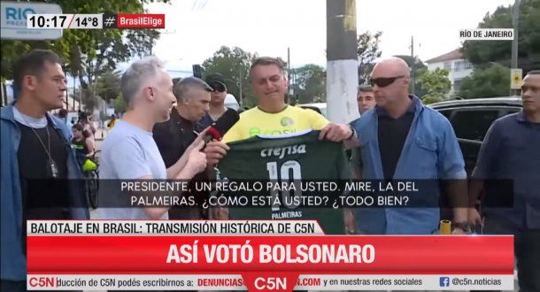 Jair Bolsonaro dialogó con C5N: Voy a ganar