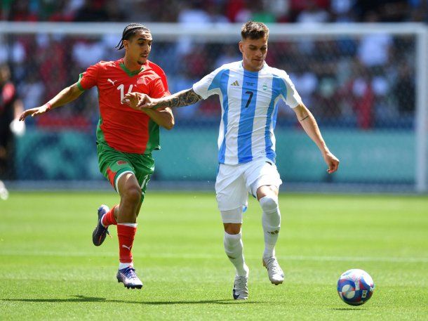 La Selección Argentina Sub-23 cayó 2-1 ante Marruecos en el debut de los JJOO