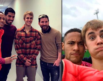 El encuentro de Justin Bieber y Lionel Messi.