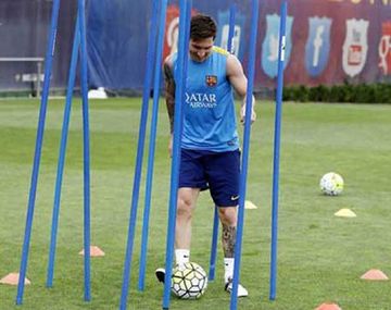 Lio Messi ya  entrena y podría estar ante el Real Madrid