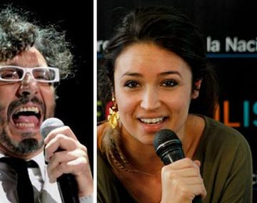 Fito Páez y Julia Mengolini