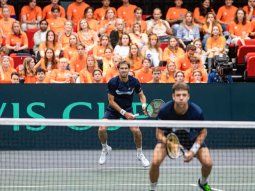 Argentina selló su pase a la Final 8 de la Copa Davis con el triunfo en dobles ante Países Bajos