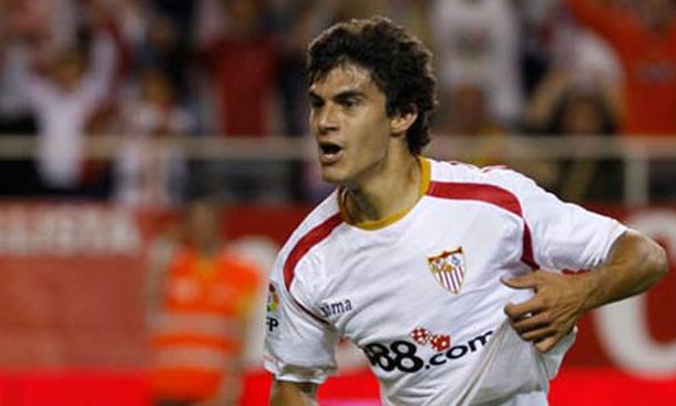 Diego Perotti en tiempos mejores en el Sevilla