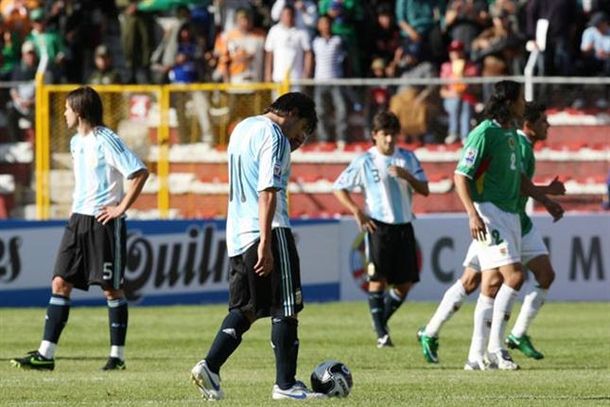 Los últimos partidos de la Selección Argentina en la altura de La Paz