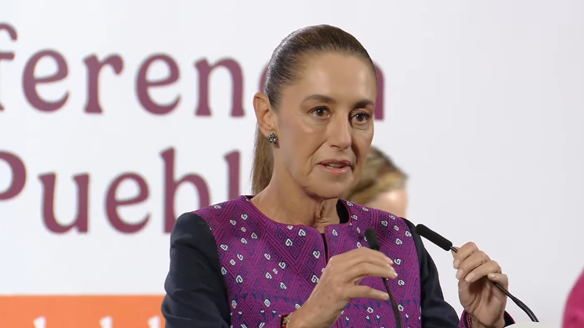 Claudia Sheinbaum en la Mañanera de este martes.